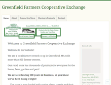 Tablet Screenshot of greenfieldfarmerscoop.com